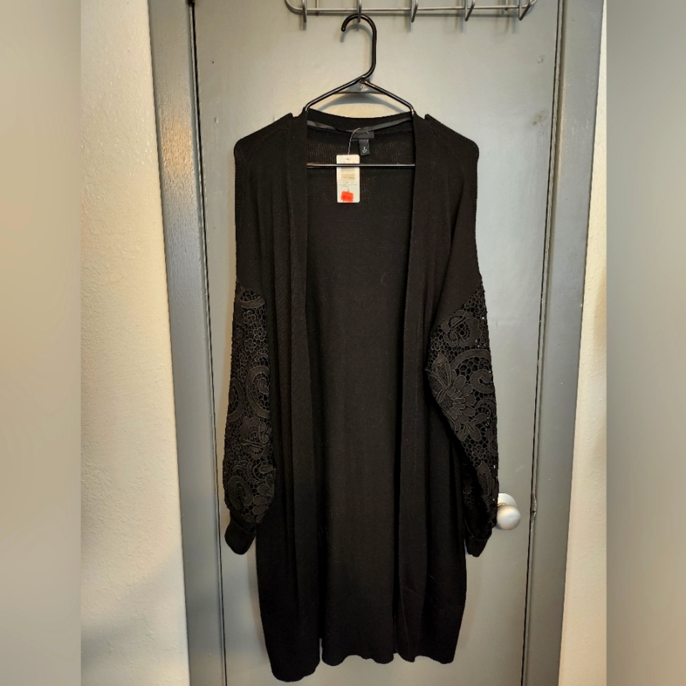 Torrid lace inset sweater
